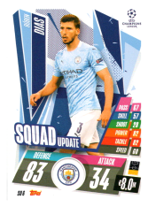 fotbalová kartička 2020-21 Topps Match Attax Champions League Extra Squad Update SU6 Rúben Dias Manchester City
