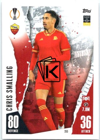 Fotbalová kartička 2023-24 Topps Match Attax UEFA Club Competitions 355 Chris Smalling AS Řím