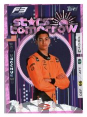 2025 Topps Turbo Attax F1 Prema Racing Stars of Tomorrow HP 242 Ugo Ugochuwu-Paralel Pink