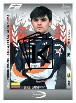 2025 Topps Turbo Attax F1 Prema Racing Rookie Rising HP 262 Sebastián Montoya