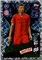 Fotbalová kartička 2024-25 Topps Match Attax EXTRA UEFA Club Competitions Knockout Master 301 Thomas Müller (FC Bayern München)
