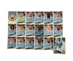 2020-21 Topps Champions League Týmový set Manchester City (18 samolepek)