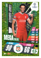 fotbalová kartička 2020-21 Topps Match Attax Champions League Extra Mega Value MV1 Trent Alexander-Arnold Liverpool