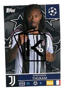 2025-26 Topps Champions League Juventus 247 Khéphren Thuram