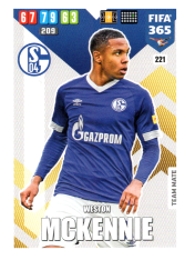 Fotbalová kartička Panini Adrenalyn XL FIFA 365 - 2020 Team Mate 221 WestonMckennie  Schalke 04