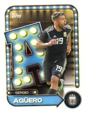 fotbalová kartička 2026 Topps Name in Lights 24 Sergio Agüero (Argentina)