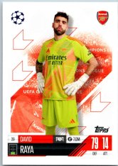 fotbalová kartička 2024-25 Topps Match Attax UEFA Club Competitions  29 David Raya (Arsenal)
