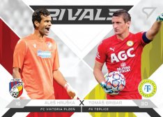 fotbalová kartička 2021-22 SportZoo Fortuna Liga Rivals R-HG Aleš Hruška - Tomáš Grigar