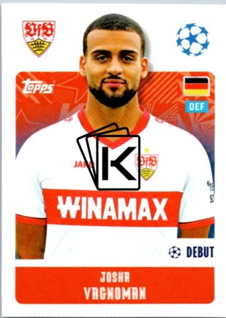 2024-25 Topps Champions League 384 Josha Vagnoman (VfB Stuttgart)