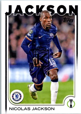 fotbalová kartička 2024-25 Topps UEFA Club Competitions Flagship 41 Nicolas Jackson  Chelsea FC