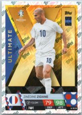 fotbalová karta Topps Match Attax EURO 2024 Ultimate XI8 Zinédine Zidane (France)
