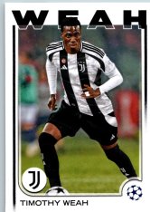 fotbalová kartička 2024-25 Topps UEFA Club Competitions Flagship 88 Timothy Weah Juventus