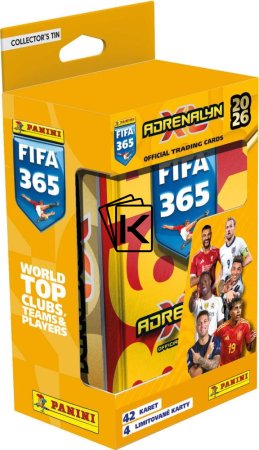 Panini Adrenalyn XL FIFA 365 2026 Velká plechová krabička