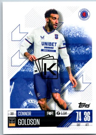 fotbalová kartička 2024-25 Topps Match Attax UEFA Club Competitions 381 Connor Goldson (Rangers FC)