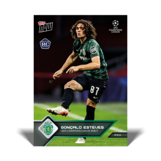 Fotbalová kartička Topps Now 2021-22 UCL 93 Goncalo Esteves Sporting Lisabon RC