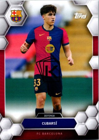 fotbalová kartička 2024-25 Topps FC Barcelona Fan Set 4 Cubarsí