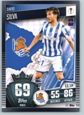 fotbalová kartička 2020-21 Topps Match Attax 101 Champions League 69 David Silva Real Sociedad
