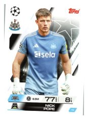fotbalová kartička 2025-26 Topps Match Attax UCC 74 Nick Pope (Newcastle United)