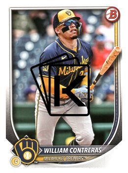 Baseballová karta 2025 Bowman 70 William Contreras, Milwaukee Brewers