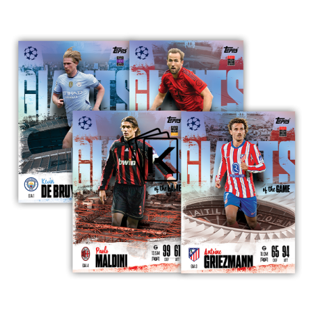 2024-25 Topps Match Attax EXTRA UEFA Club Competitions Mega Tin 3 Giants Of The Game