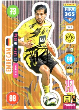 fotbalová karta Panini Adrenalyn XL FIFA 365 2021 Titan 345 Emre Can Borussia Dortmund