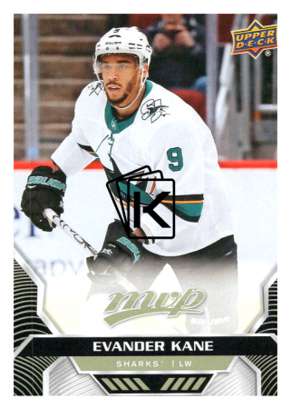 2020-21 UD MVP 65 Evander Kane - San Jose Sharks