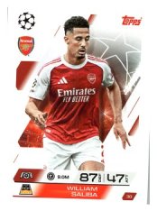 fotbalová kartička 2025-26 Topps Match Attax UCC 30 William Saliba (Arsenal)
