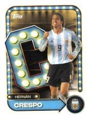 fotbalová kartička 2026 Topps Name in Lights 23 Hernán Crespo (Argentina)