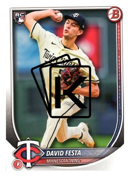 Baseballová karta 2025 Bowman 54 David Festa, Minnesota Twins RC