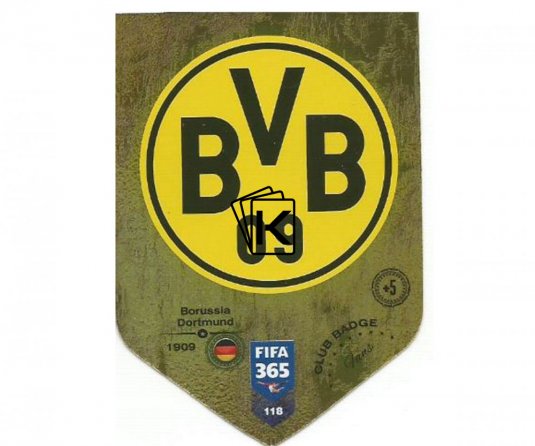Fotbalová kartička Panini FIFA 365 – 2019 Znak Borussia Dortmund
