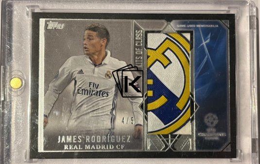 2016-17 Topps UCL Showcase Kits of Class KC-JR James Rodriguez Real Madrid CF 4/5