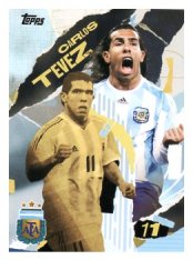 fotbalová kartička 2024-25 Topps Argentina Bookends 45 Carlos Tevez