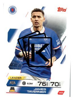 fotbalová kartička 2025-26 Topps Match Attax UCC 309 James Tavernier (Rangers FC)