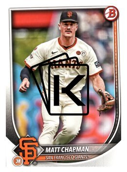 Baseballová karta 2025 Bowman 74 Matt Chapman, San Francisco Giants
