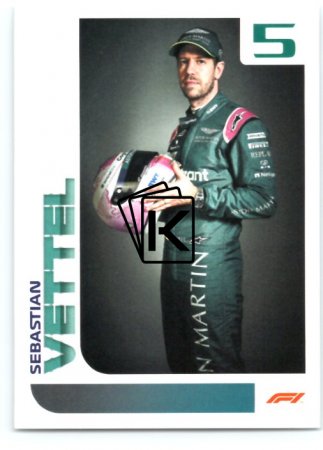 samolepka 2021 Topps Formule 1 Portrait 83 Sebastian Vettel Aston Martin