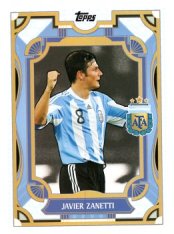 fotbalová kartička 2024-25 Topps Argentina Argentine Tango 27 Javier Zanetti