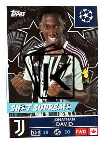 2025-26 Topps Champions League Juventus 250 Jonathan David