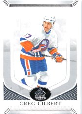 Hokejová karta 2020-21 Upper Deck SP Legends Signature Edition 198 Greg Gilbert - New York Islanders