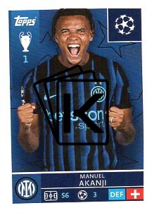 2025-26 Topps Champions League FC Internazionale Milano 219 Manuel Akanji