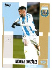 fotbalová kartička 2024-25 Topps Argentina Team Set 18 Nicolás González