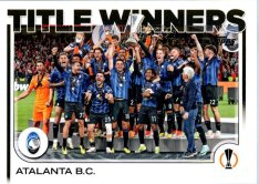 fotbalová kartička 2024-25 Topps UEFA Club Competitions Flagship 106 – 2023-24 Title Winners Atalanta B.C.