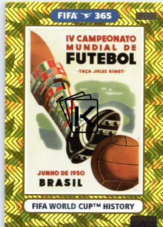fotbalová karta Panini Adrenalyn XL FIFA 365 2021 FIFA World Cup History 373. Brazil 1950
