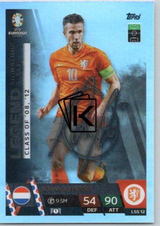 fotbalová karta Topps Match Attax EURO 2024 Legend Signature Style LSS12 Robin van Persie (Netherlands)