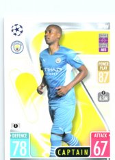 fotbalová kartička 2021-22 Topps Match Attax UEFA Champions League 18 Fernandinho Captain Manchester City
