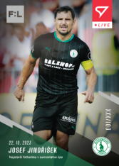 fotbalová kartička 2023-24 SportZoo Fortuna Liga Live L-14 Josef Jindřišek Bohemians Praha