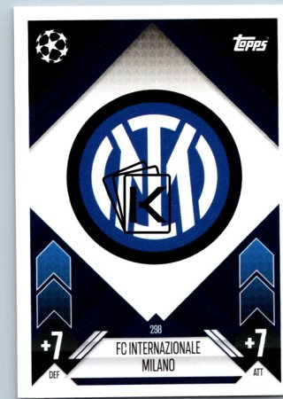 fotbalová kartička 2024-25 Topps Match Attax UEFA Club Competitions 298 Team Badge (FC Internazionale Milano)