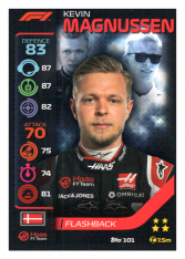 2020 Topps Formule 1 Turbo Attax 101 Flashback Kevin Magnussen Haas F1