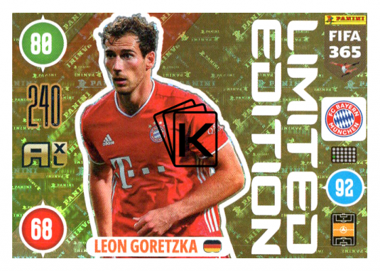 Panini Adrenalyn XL FIFA 365 2021 Limited Edition Leon Goretzka FC Bayern Munchen