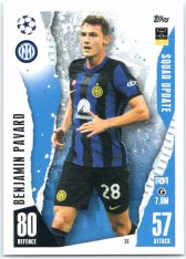 2023-24 Topps Match Attax EXTRA UEFA Club Competition Squad Update 30 Benjamin Pavard (FC Internazionale Milano)