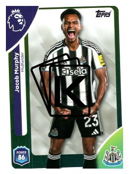 fotbalová kartička 2025-26 Topps  Premier League 228 Jacob Murphy (Newcastle United)